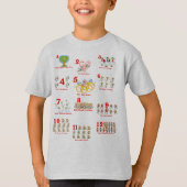 Twaalf dagen met kerstzingend Kinder shirt (Voorkant)