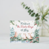 Twaalf dagen Poster Feestdagenkaart (Staand voorkant)