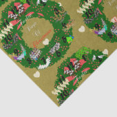 Twaalf dagen van het Weefseldocument van de Kerstv Tissuepapier (Detail)