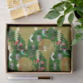 Twaalf dagen van het Weefseldocument van de Kerstv Tissuepapier (Geschenk)