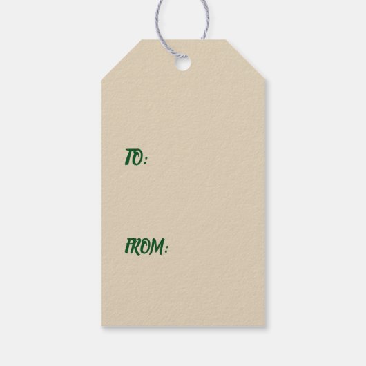 TWAALF DAGEN VAN KERSTCADEAU LABEL CADEAULABEL (Achterkant)