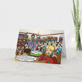 Twaalf dagen van Kerstkaart Feestdagen Kaart