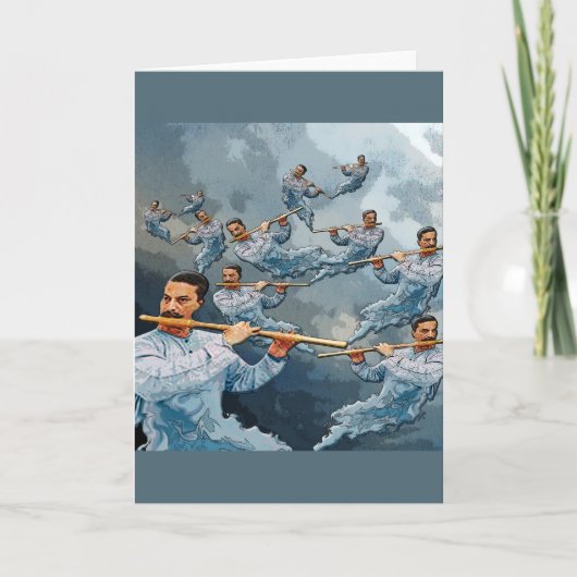 Twaalf Dagen van Kerstmis - het Door buizen leiden Feestdagen Kaart (Voorkant)