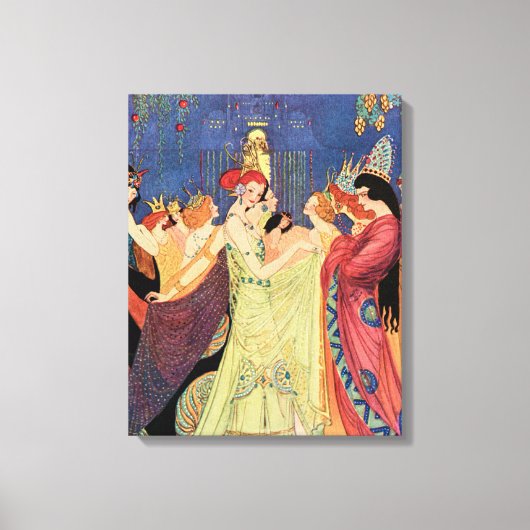 Twaalf dansprinsen feiale tinten canvas afdruk (Voorkant)
