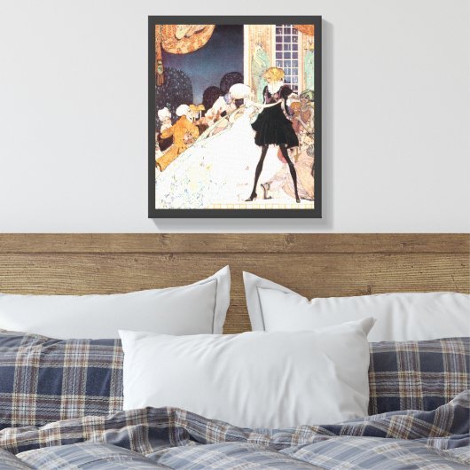 Twaalf-dansprinsen van Kay Nielsen Canvas Afdruk (Insitu (Slaapkamer))