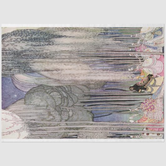 Twaalf dansprinters tissuepapier (Voorkant)