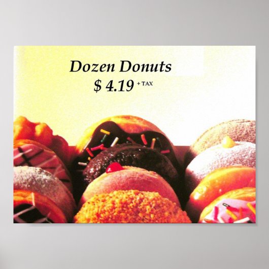 twaalf donuts poster (Voorkant)