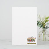 twaalf drummers 12e twaalfde dag briefpapier (Staand voorkant)