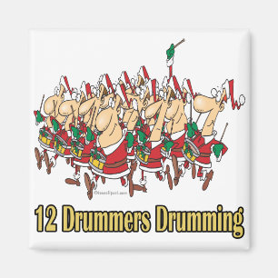 twaalf drummers 12e twaalfde dag magneet