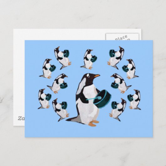 Twaalf drummers Briefkaarten (Voorkant / Achterkant)