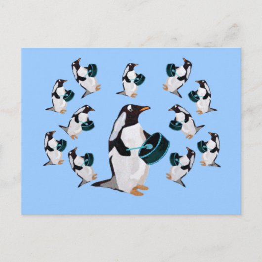 Twaalf drummers Briefkaarten (Voorkant)