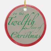 Twaalf drummers Drumming kerstversiering Keramisch Ornament (Achterkant)