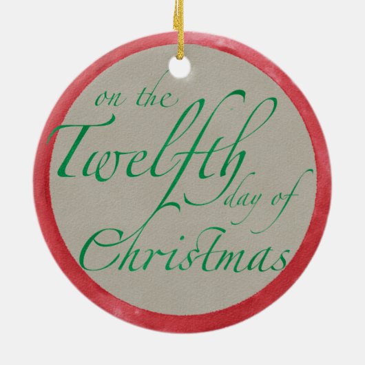 Twaalf drummers Drumming kerstversiering Keramisch Ornament (Achterkant)