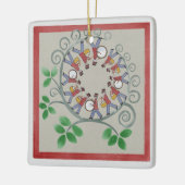 Twaalf drummers Drumming kerstversiering Keramisch Ornament (Links)