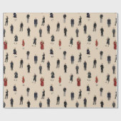 Twaalf grote klassieke componisten wikkelen cadeaupapier (Vlak)