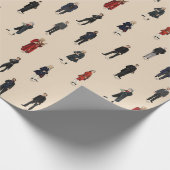 Twaalf grote klassieke componisten wikkelen cadeaupapier (Hoek)