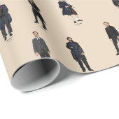 Twaalf grote klassieke componisten wikkelen cadeaupapier (Rol Hoek)