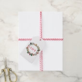 Twaalf honden met kerstcadeau-Label Cadeaulabel (Met Touw)