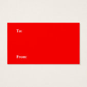 Twaalf honden met kerstcadeau-Label Visitekaartje (Achterkant)