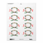 Twaalf Honden van Kerstcadeau Label Sticker (Full Sheet)