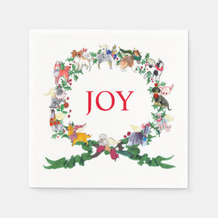 Twaalf Honden van Kerstmis 2015, v.2 Servetten