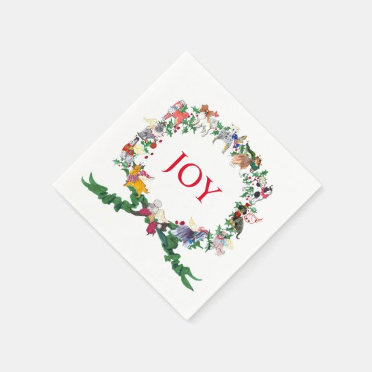 Twaalf Honden van Kerstmis 2015, v.2 Servetten (Hoek)