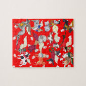 Twaalf honden van Kerstmis Jigzaag Puzzle Legpuzzel (Horizontaal)