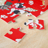 Twaalf honden van Kerstmis Jigzaag Puzzle Legpuzzel (Zijkant)