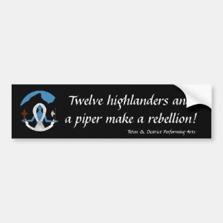 Twaalf hooglanders...Bumpersticker Bumpersticker