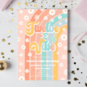 Twaalf is een vibe Rainbow Daisy 12e verjaardag Kaart