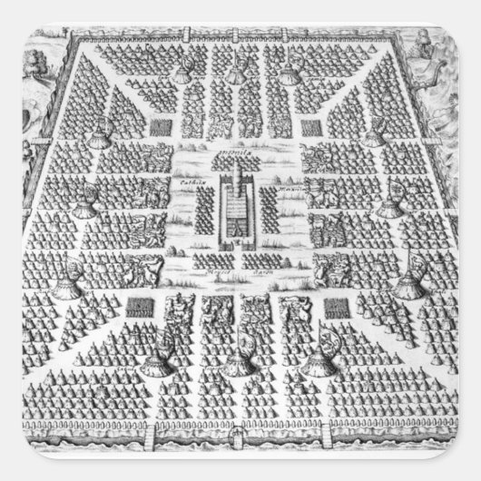 Twaalf Israëlische stammen Vierkante Sticker (Voorkant)