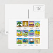 Twaalf Israëlische zeehonden Briefkaart (Voorkant / Achterkant)