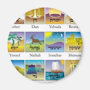 Twaalf Israëlische zeehonden Magneet