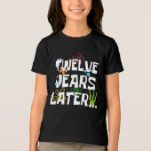 Twaalf jaar later, grappig 12e verjaardagsfeestje Tri-Blend shirt (Voorkant)