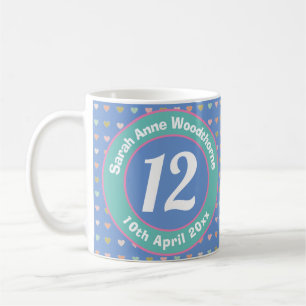 Twaalf jaar oud. Birthday. Koffiemok