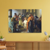 Twaalf-jarige Jezus in de tempel, 1851 Canvas Afdruk (Insitu (Woonkamer))