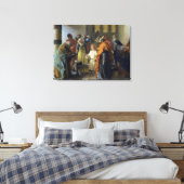 Twaalf-jarige Jezus in de tempel, 1851 Canvas Afdruk (Insitu (Slaapkamer))