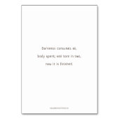 Twaalf, Jezus sterft aan de kruis, Kaart Prayer (Achterkant)