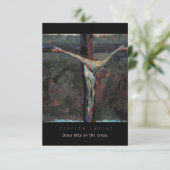 Twaalf, Jezus sterft aan de kruis, Kaart Prayer (Staand voorkant)