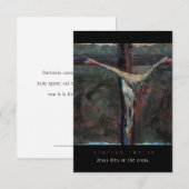 Twaalf, Jezus sterft aan de kruis, Kaart Prayer (Voorkant / Achterkant)