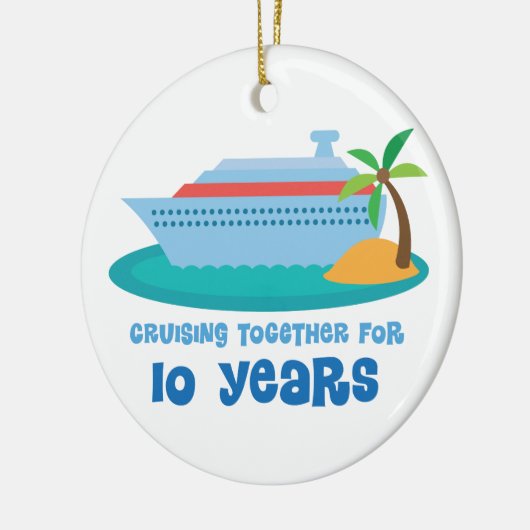 Twaalf Jubilea Keramisch Ornament (Links)