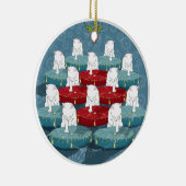 Twaalf katten drummen... keramisch ornament (Rechts)