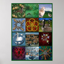 Twaalf kerstdagen - het Poster