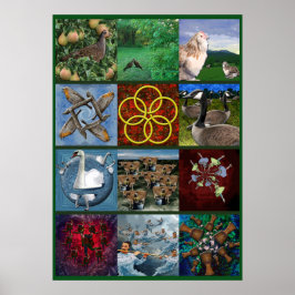 Twaalf kerstdagen - het Poster