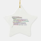 Twaalf kerstdagen in Java en Python Keramisch Ornament (Voorkant)