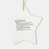 Twaalf kerstdagen in Java en Python Keramisch Ornament (Links)