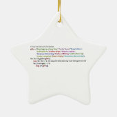 Twaalf kerstdagen in Java en Python Keramisch Ornament (Achterkant)