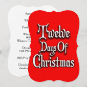 Twaalf kerstdagen kaart (Voorkant / Achterkant)