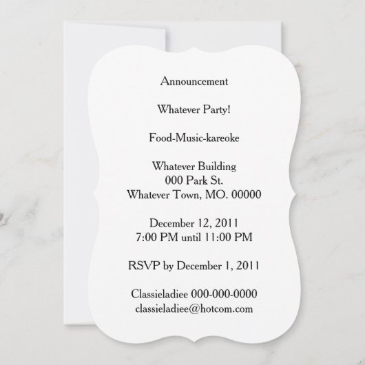 Twaalf kerstdagen kaart (Achterkant)