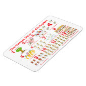 Twaalf kerstdagen magneet (Linkerzijde)